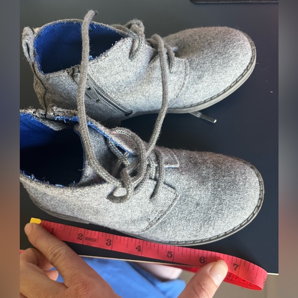 Gap toddler grey wool boots dress shoes kids size 10 - Picture 7 of 7